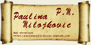 Paulina Milojković vizit kartica